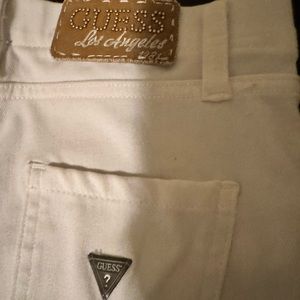 White GUESS shorts